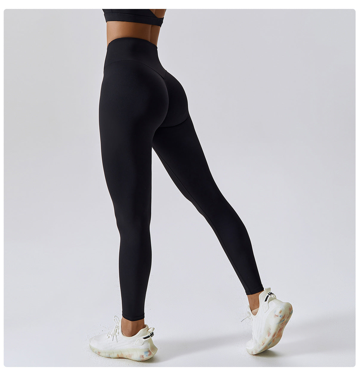 Running nude quick-drying fitness pants breathable outer wear tight sports pants high waist hip lift yoga pants women
