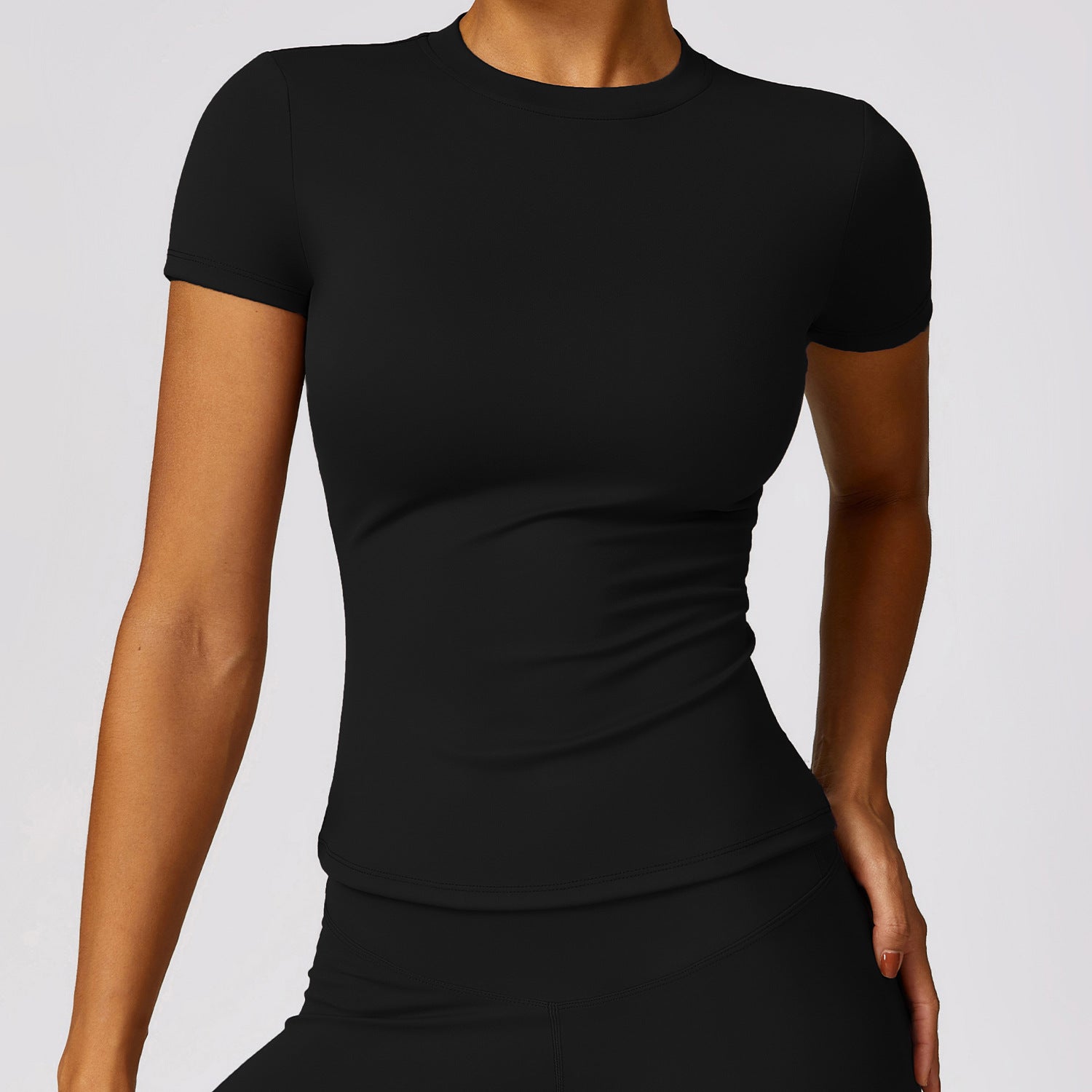 Spring T-shirt quick-drying yoga wear short-sleeved fitness top blouse outdoor running sports short-sleeved women