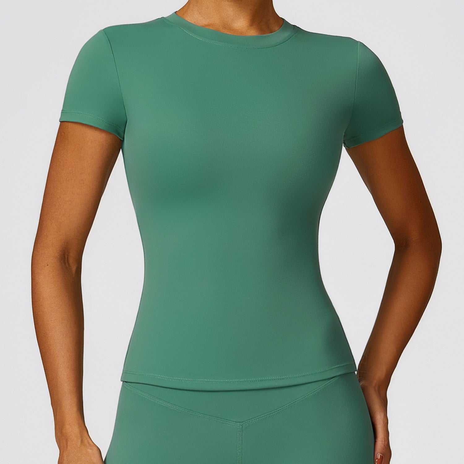 Spring T-shirt quick-drying yoga wear short-sleeved fitness top blouse outdoor running sports short-sleeved women