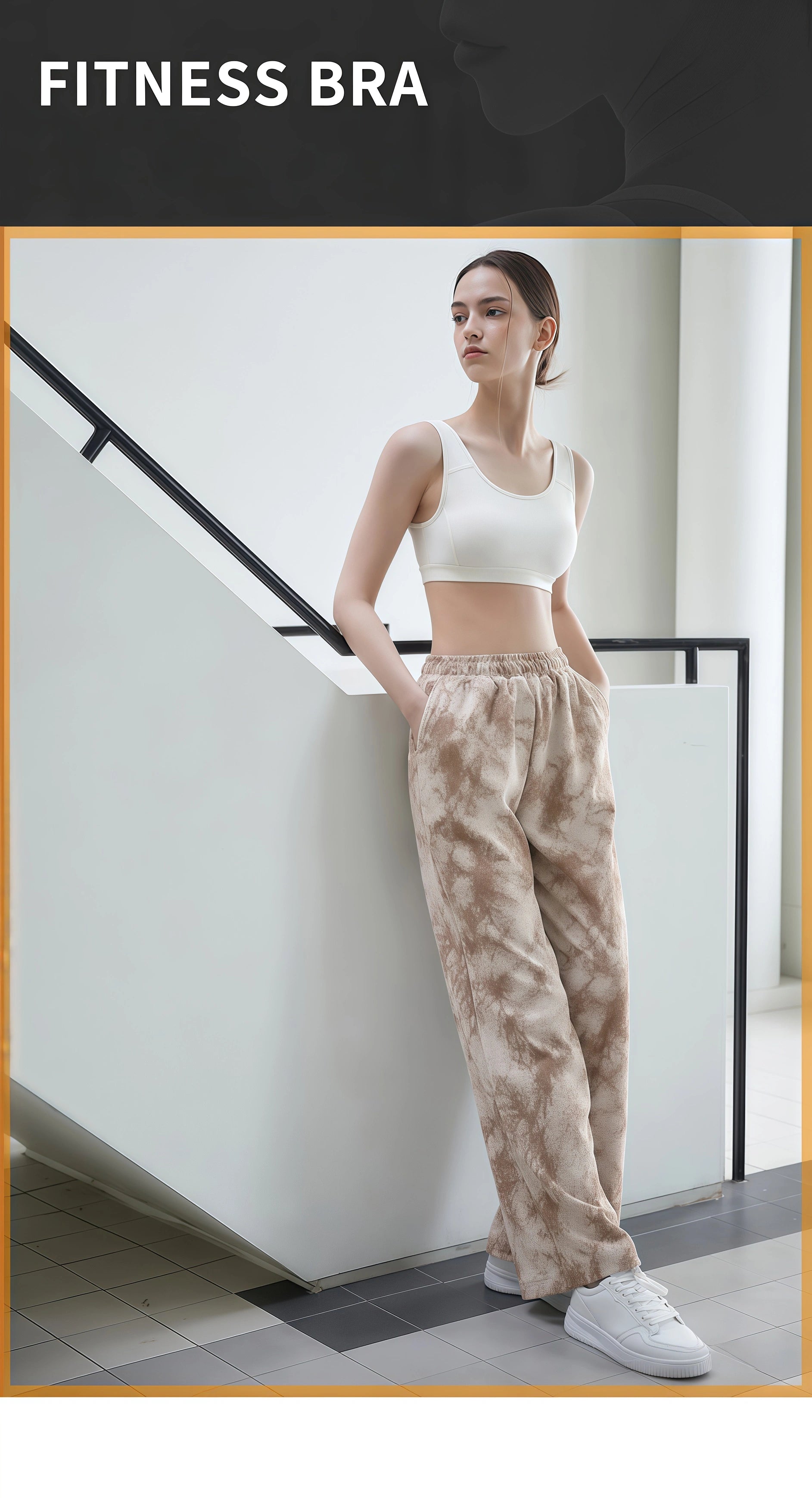 Autumn and winter new yoga clothes wide-leg pants loose casual elastic tie-dye fitness sports straight outdoor running trousers