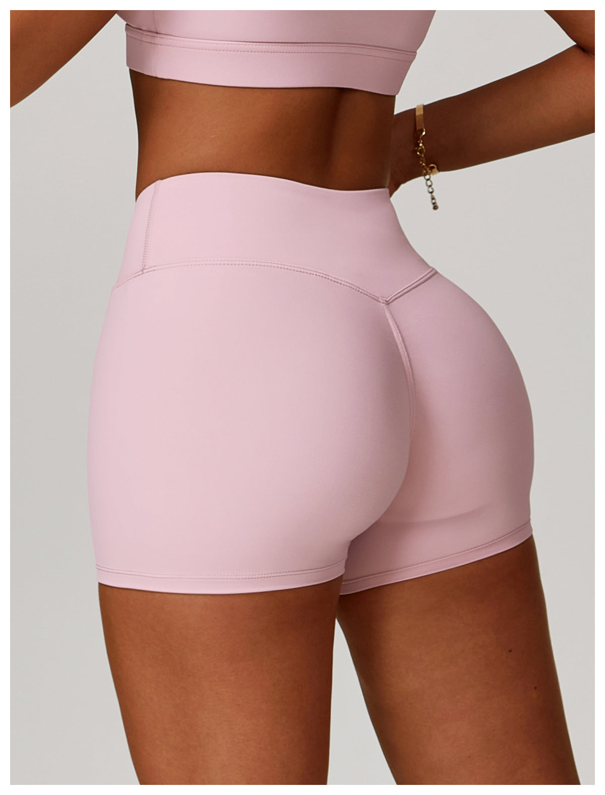 Nude Cross High Waist Yoga Shorts Peach Tight Hip Lifting Sports Shorts Women's Outerwear Fitness Pants