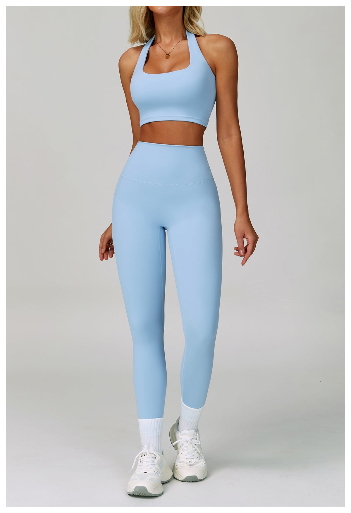 High waist hip lift fitness pants women's tight outdoor cycling sports running pants breathable quick-drying nude yoga pants
