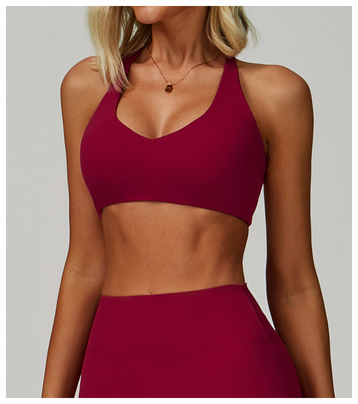 Outdoor sports underwear quick-drying I-shaped beautiful back fitness clothes cross-border women's running yoga bra