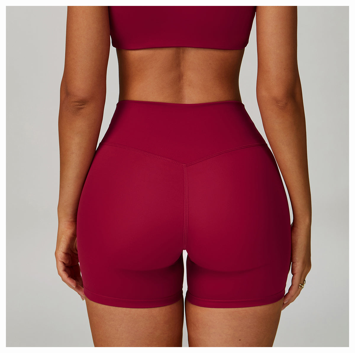 Yoga shorts tight high waist quick-drying outdoor sports shorts women's casual running fitness clothes