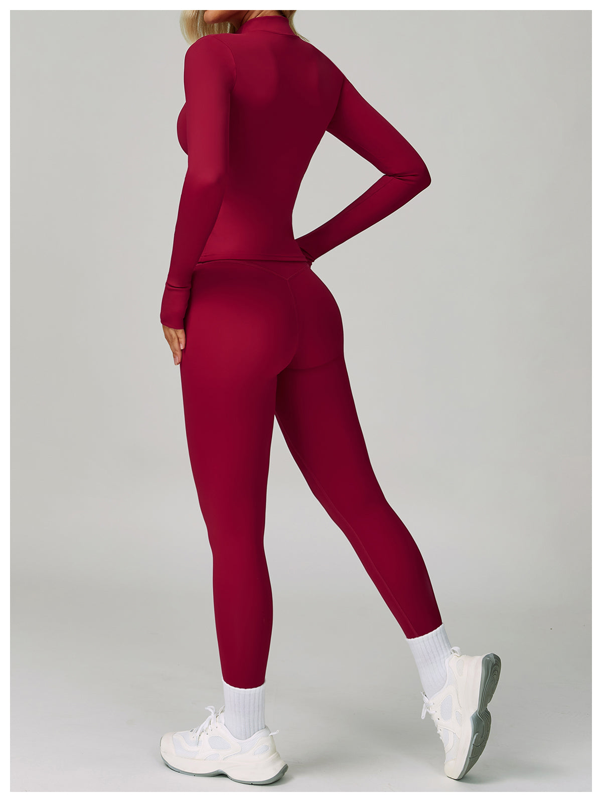 High waist hip lift fitness pants women's tight outdoor cycling sports running pants breathable quick-drying nude yoga pants