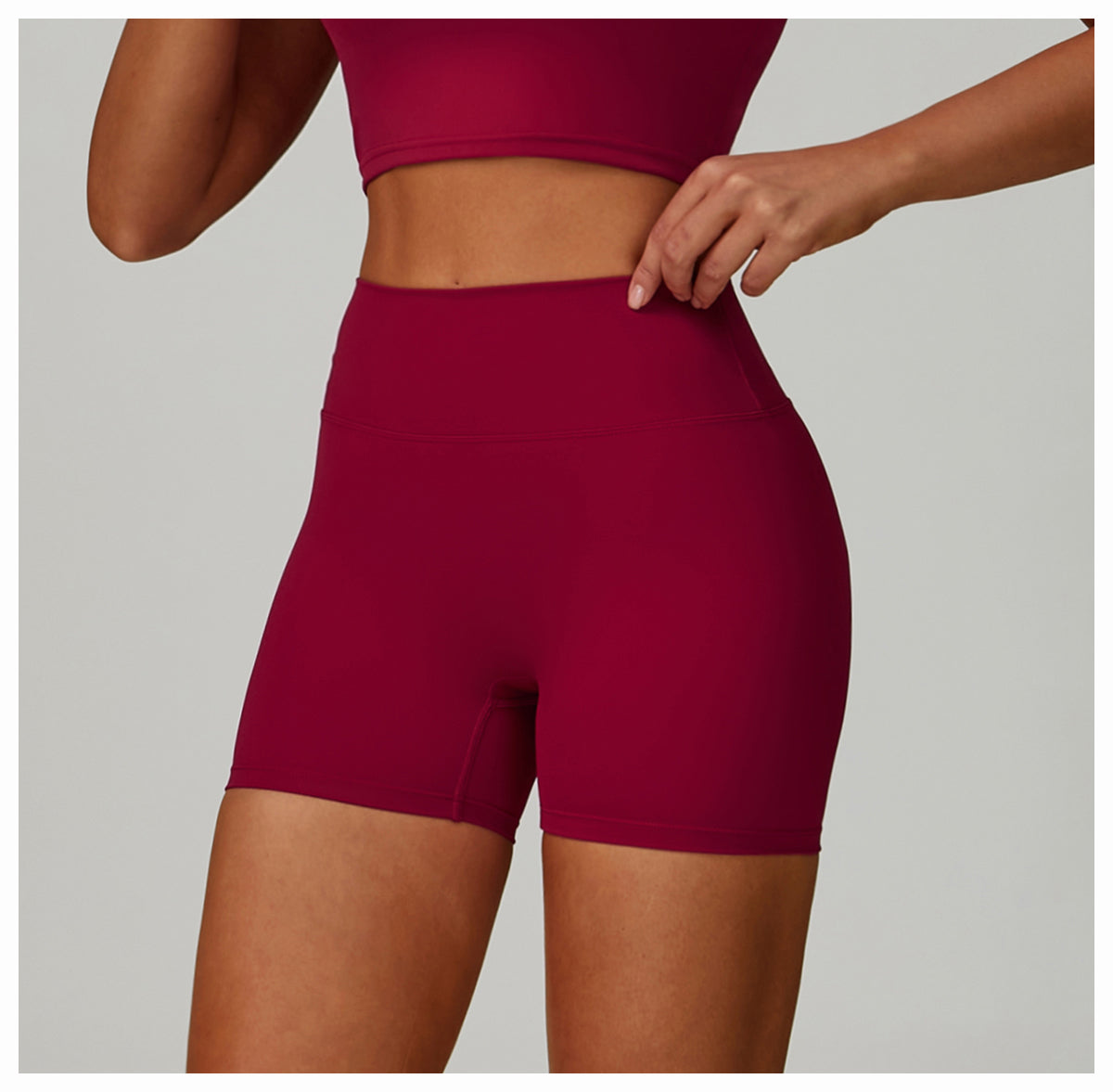 Yoga shorts tight high waist quick-drying outdoor sports shorts women's casual running fitness clothes