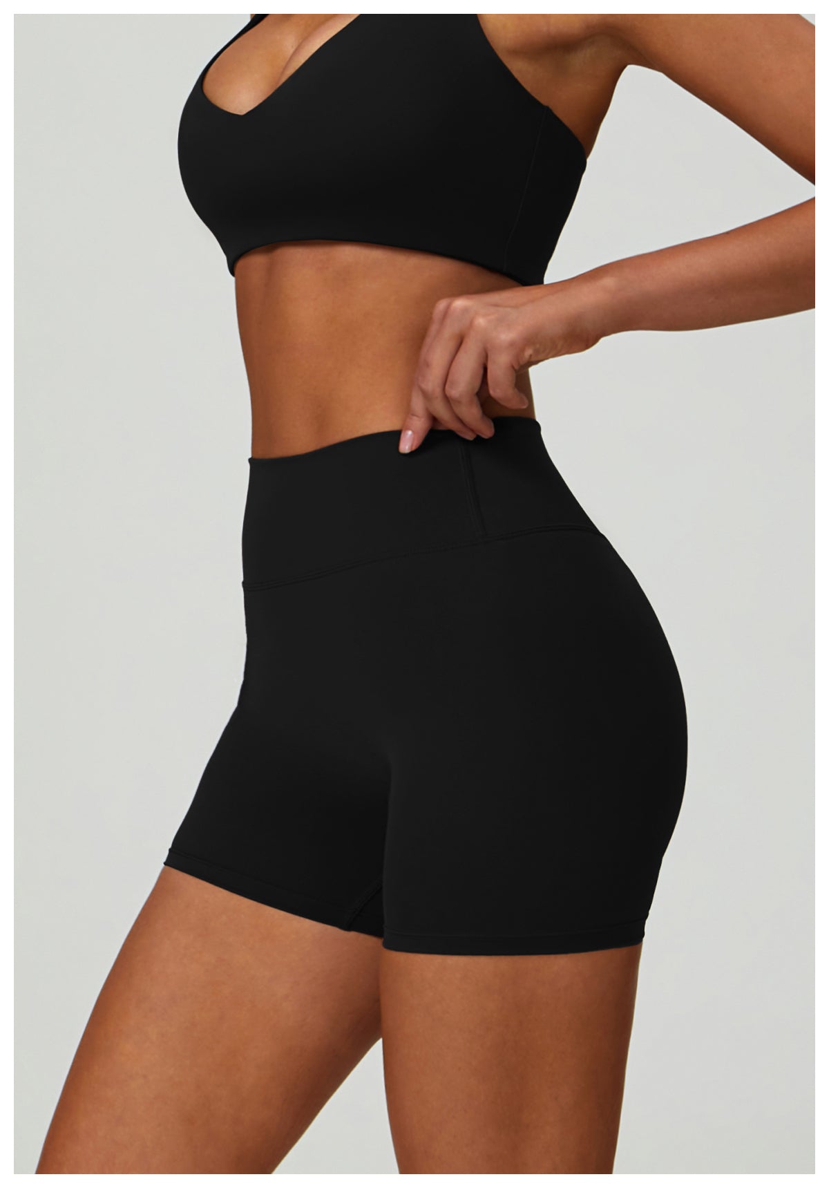 Yoga shorts tight high waist quick-drying outdoor sports shorts women's casual running fitness clothes