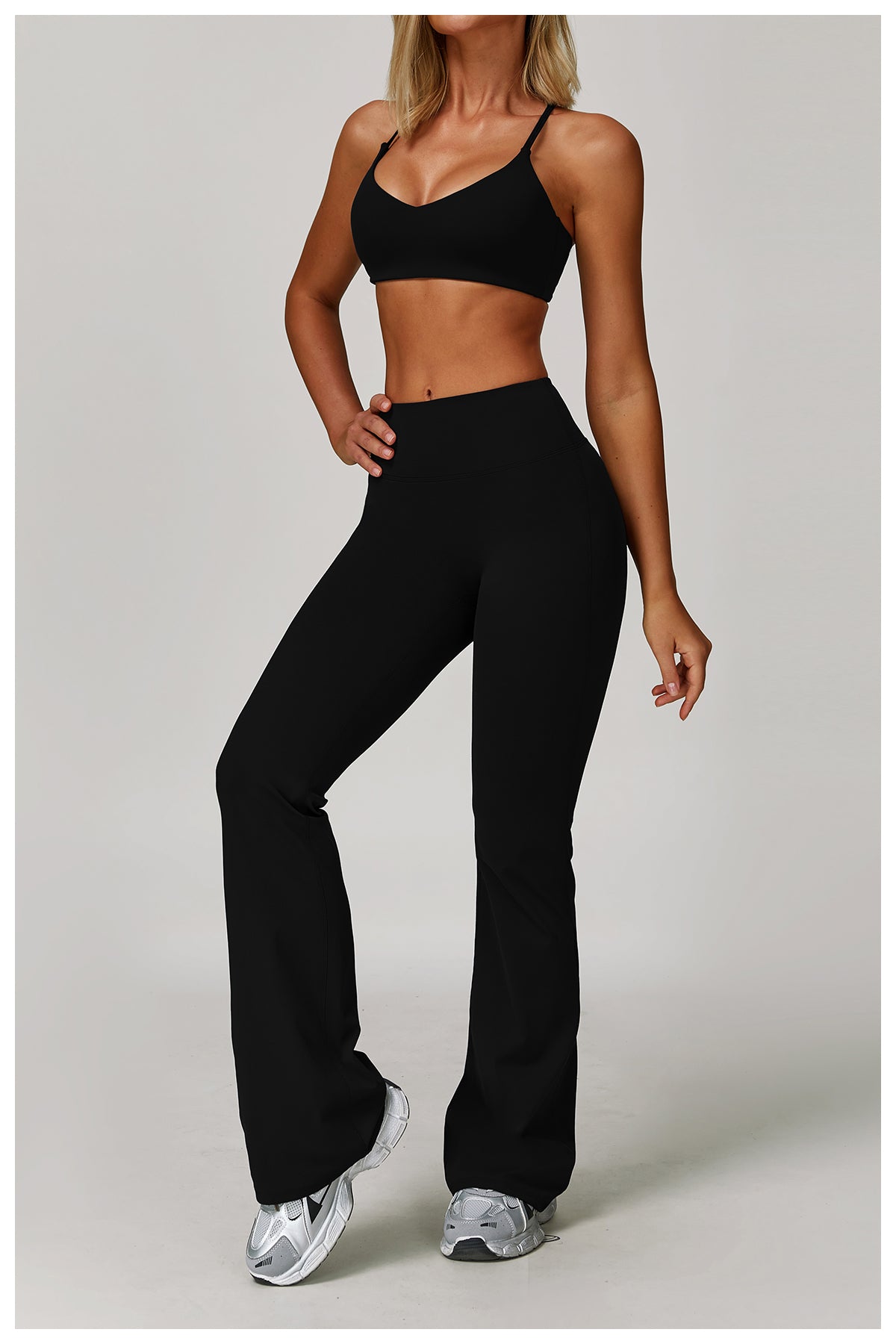 Sanded yoga bra women's tight beauty back fitness yoga clothes running exercise sports underwear