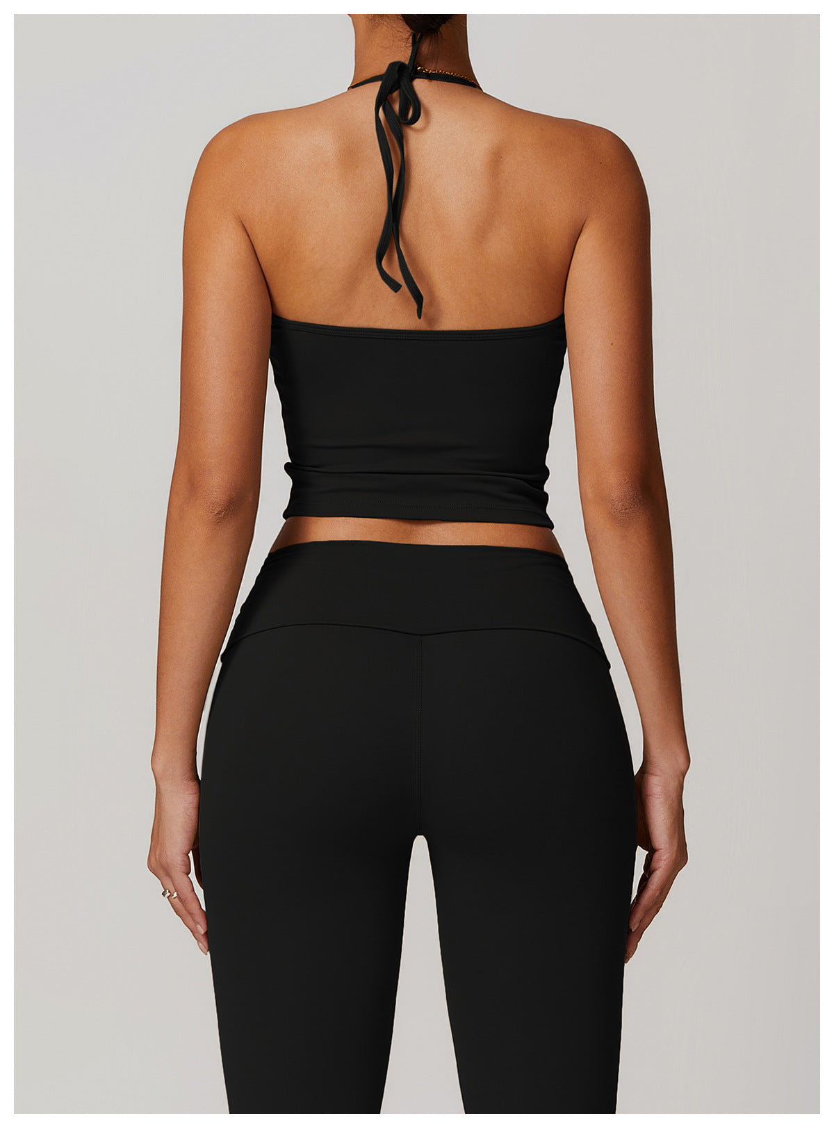 Women's Strapless Back Yoga Vest with Chest Pads for Casual Fit and Quick-Drying Fitness Tops