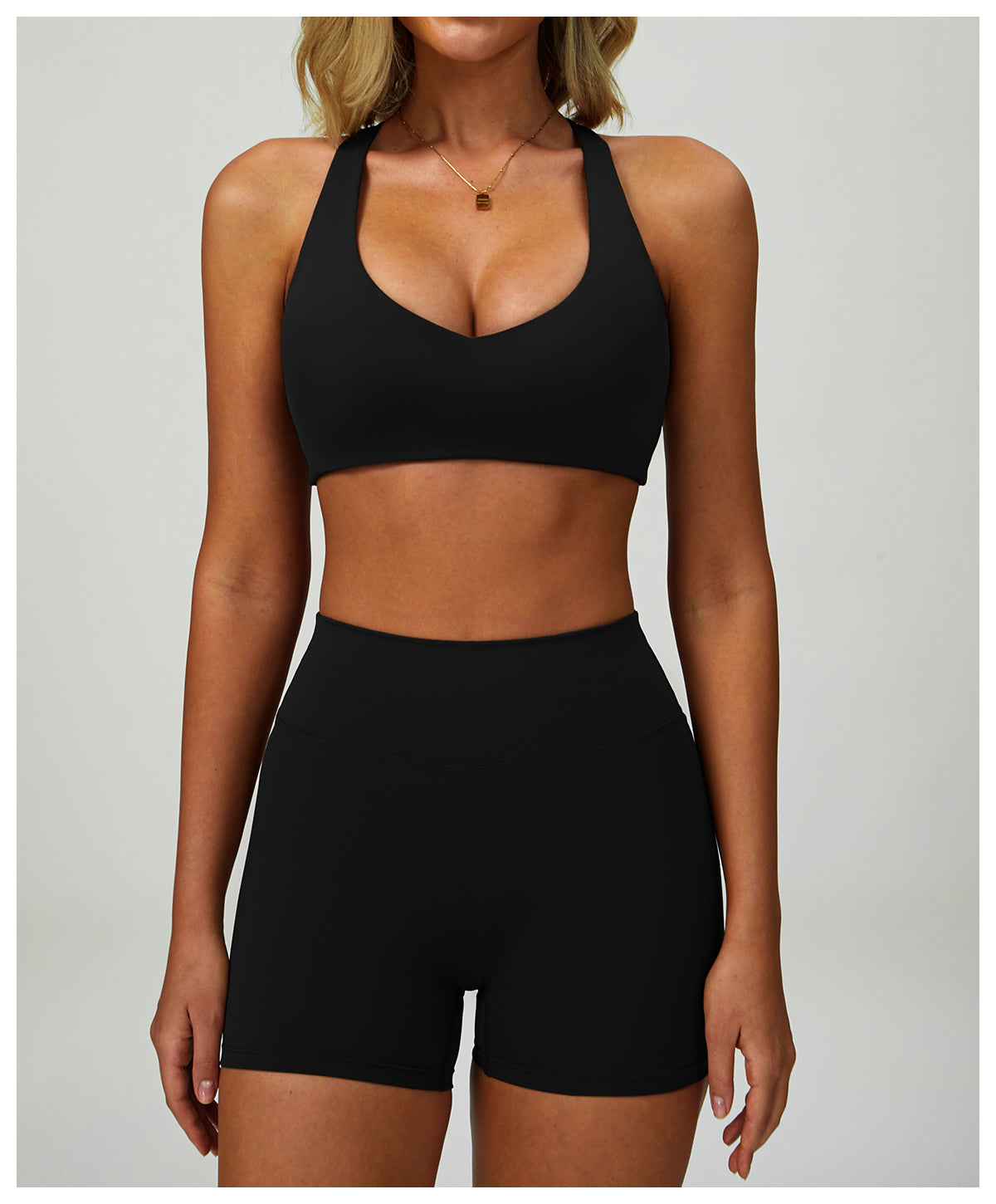 Yoga shorts tight high waist quick-drying outdoor sports shorts women's casual running fitness clothes