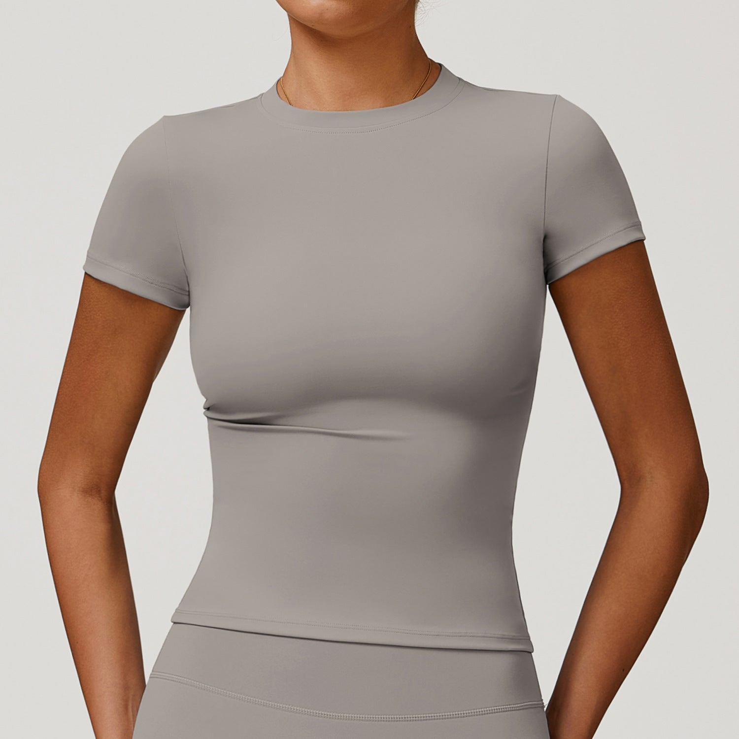 Spring T-shirt quick-drying yoga wear short-sleeved fitness top blouse outdoor running sports short-sleeved women