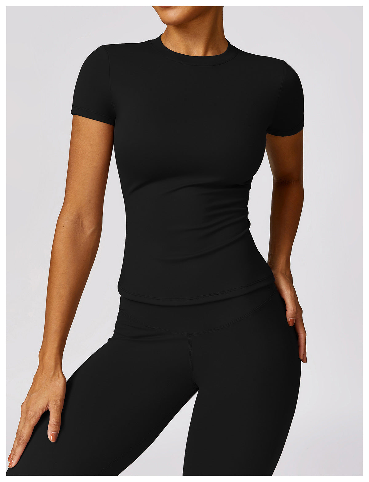 Spring T-shirt quick-drying yoga wear short-sleeved fitness top blouse outdoor running sports short-sleeved women