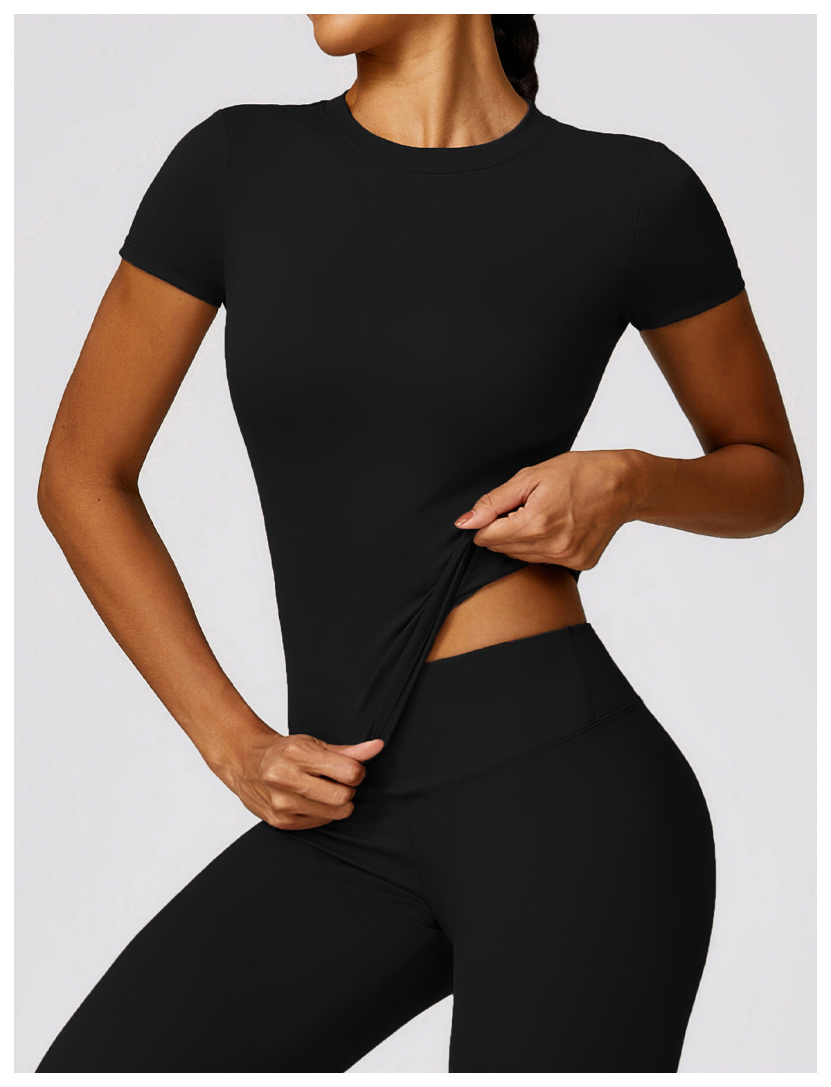 Spring T-shirt quick-drying yoga wear short-sleeved fitness top blouse outdoor running sports short-sleeved women