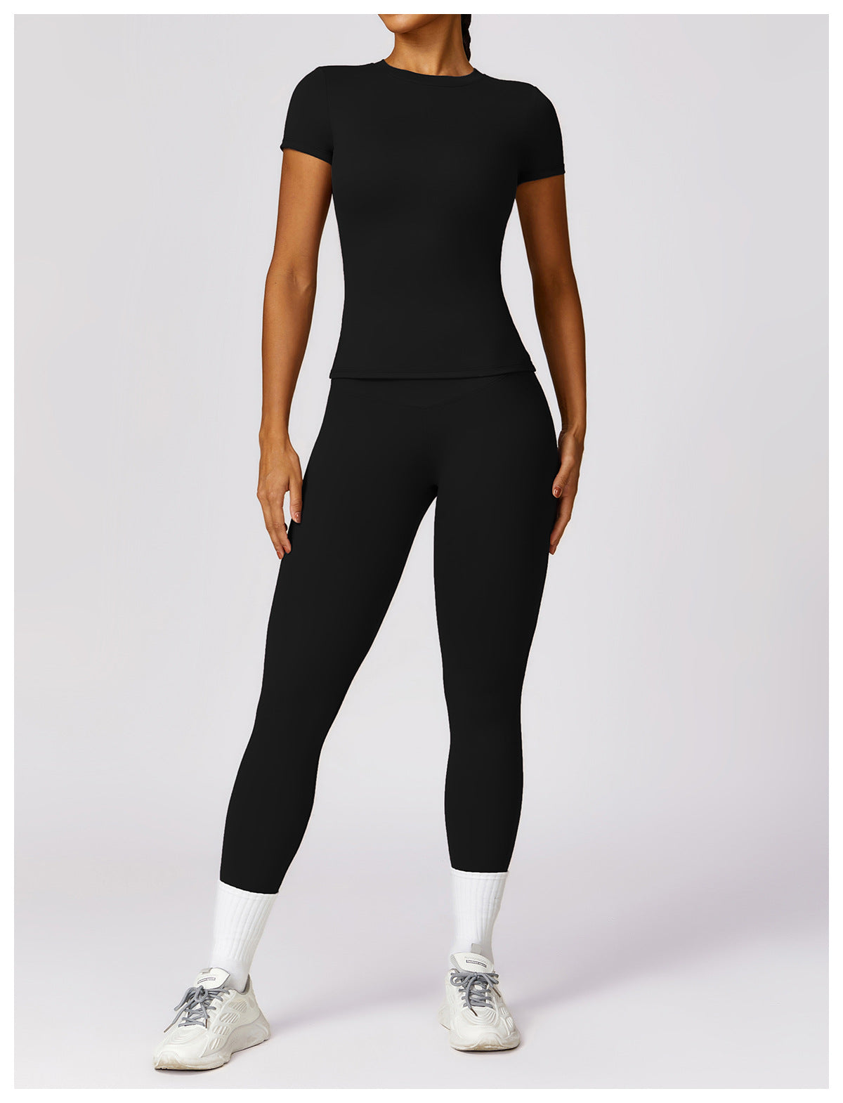 Spring T-shirt quick-drying yoga wear short-sleeved fitness top blouse outdoor running sports short-sleeved women