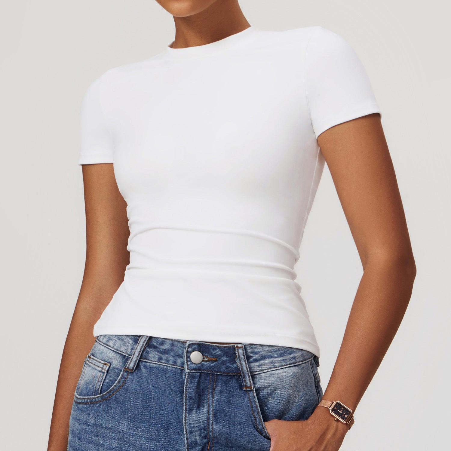 Spring T-shirt quick-drying yoga wear short-sleeved fitness top blouse outdoor running sports short-sleeved women