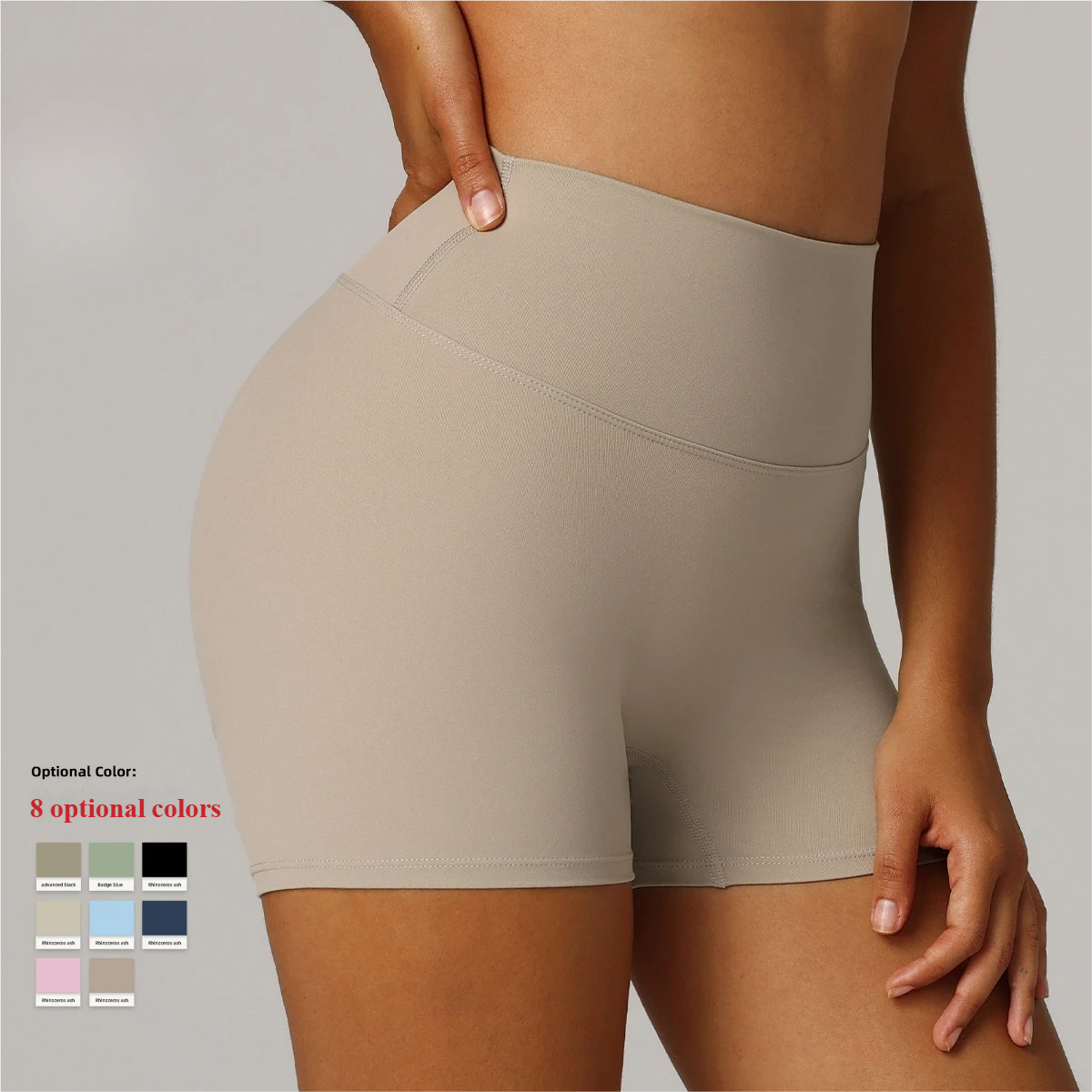 European and American cross-border Amazon specializes in three-point yoga shorts for women, high waist, hip lifting, running, quick-drying, breathable cycling shorts