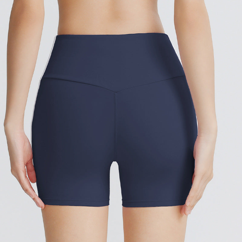 Double line sports shorts sports outdoor cycling pants quick-drying breathable yoga shorts Pilates yoga pants women