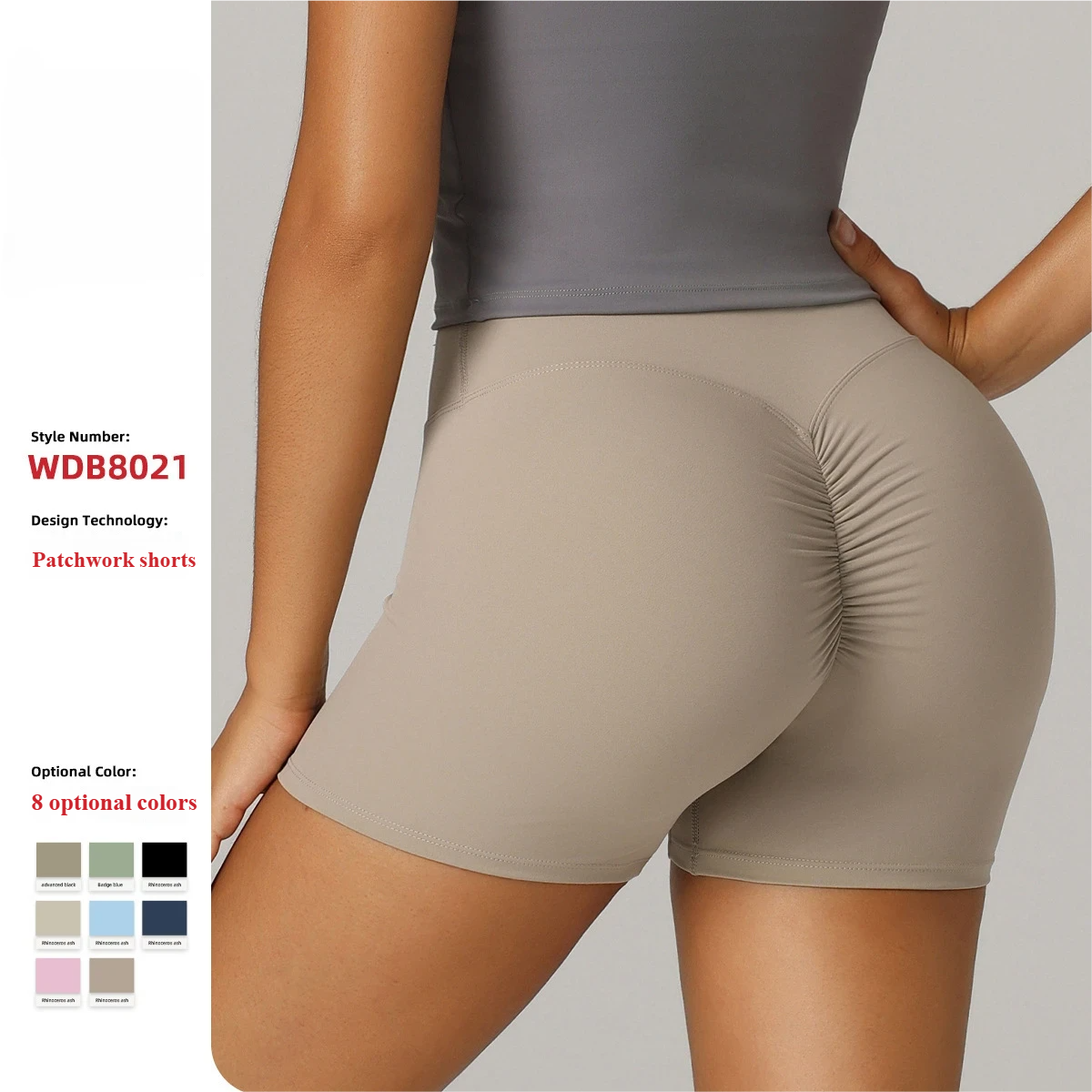 European and American cross-border Amazon specializes in three-point yoga shorts for women, high waist, hip lifting, running, quick-drying, breathable cycling shorts