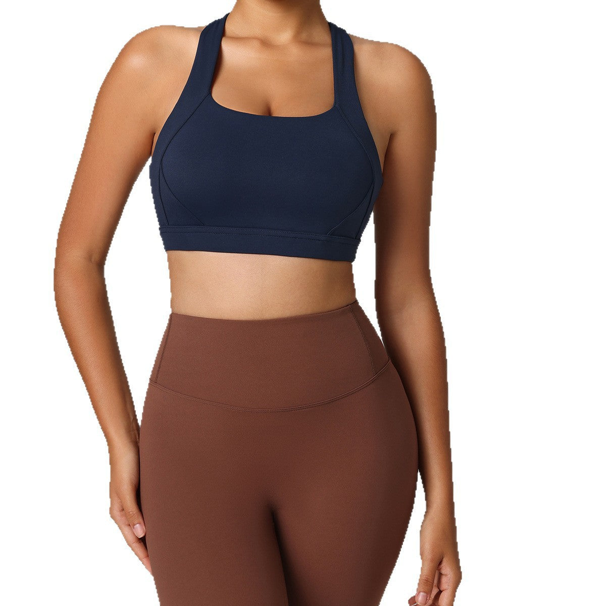 European and American cross-border Amazon specializes in sports bras with high strength, high strength, shockproof and gathered Pilates fitness clothes