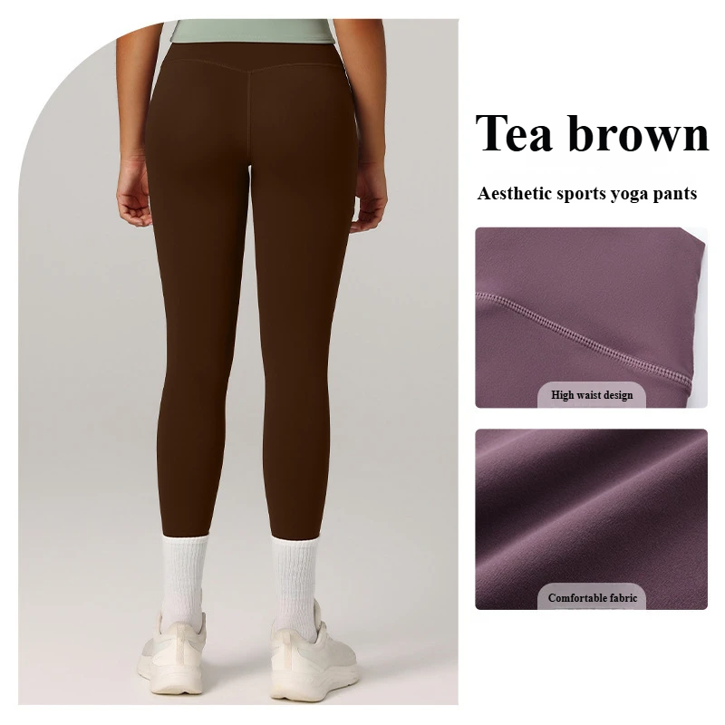 European and American cross-border Amazon specializes in high waist tummy control yoga pants tight quick-drying breathable sports fitness pants for women