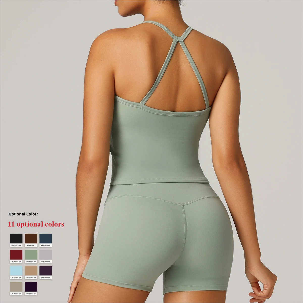 Shockproof sports bras, beautiful straps, chest pads, yoga clothes, Pilates, suspender bras