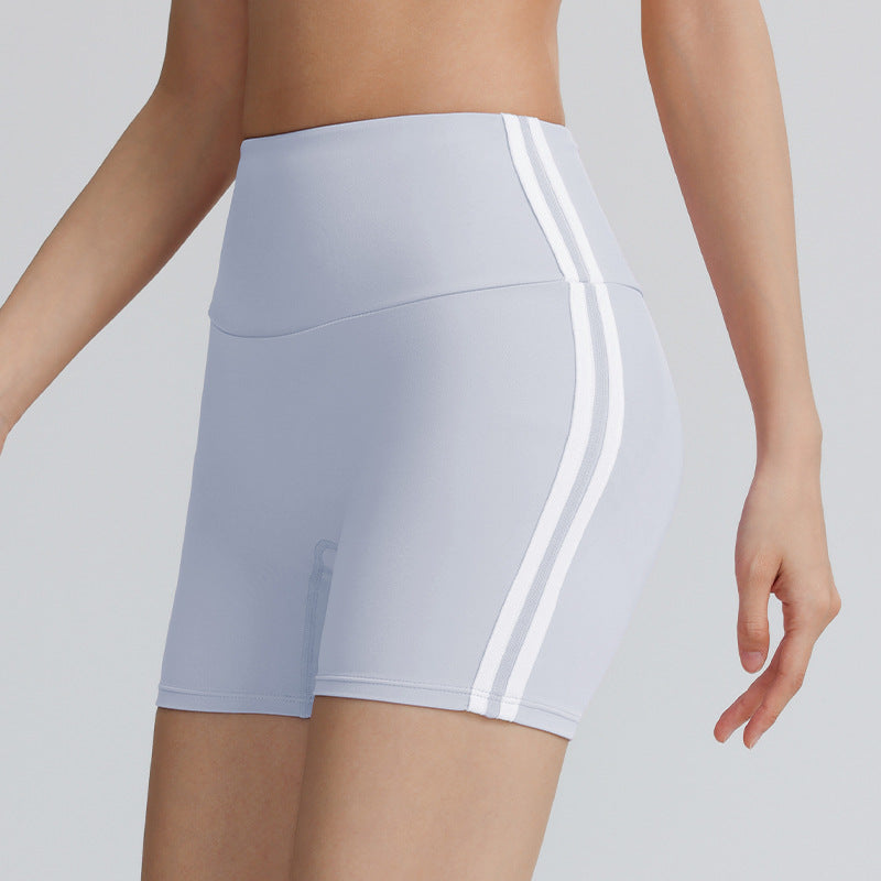 Double line sports shorts sports outdoor cycling pants quick-drying breathable yoga shorts Pilates yoga pants women