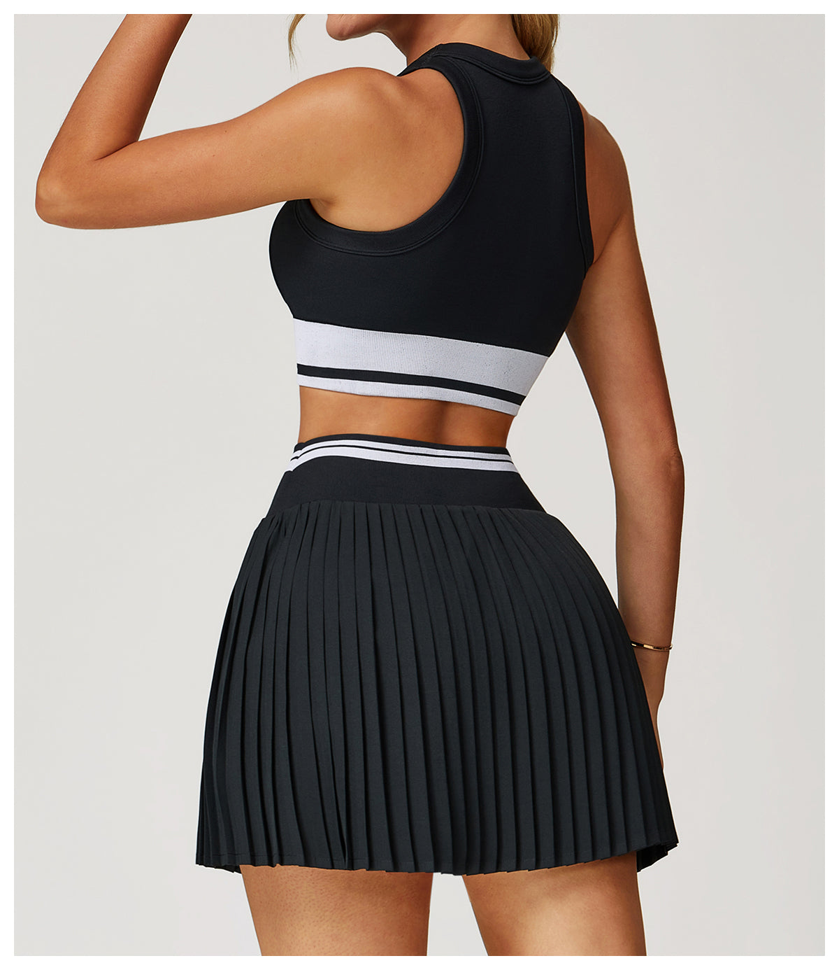 Seamless Yoga Tank Top Contrast Color Tight Racer-Back Underwear Fitness Running Sports Tank Top