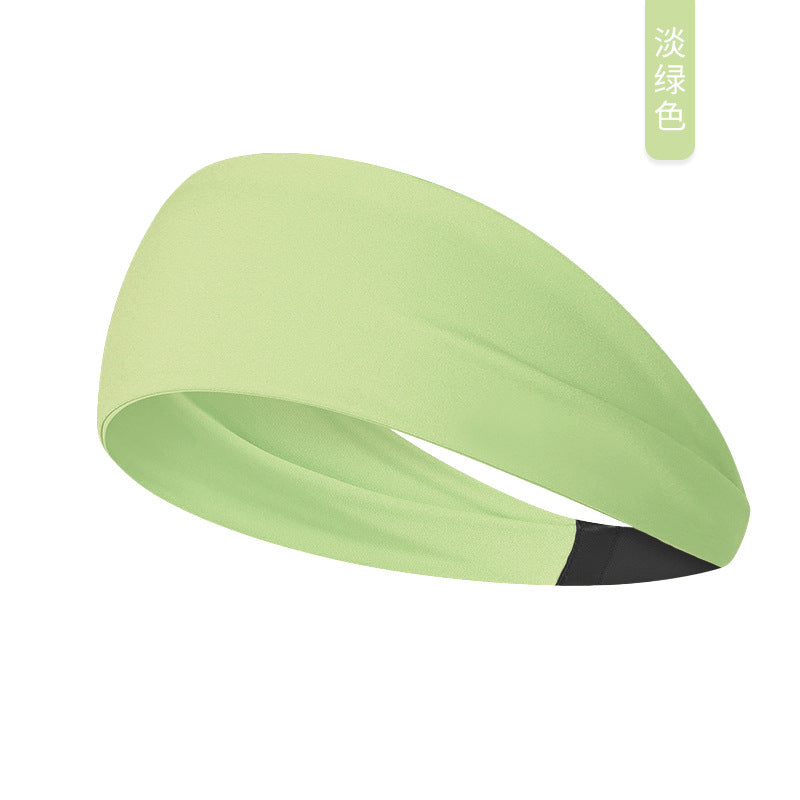 Elastic headband sports headband women's antiperspirant sweat absorption running fitness yoga bandana headband bundle headband women's wide brim