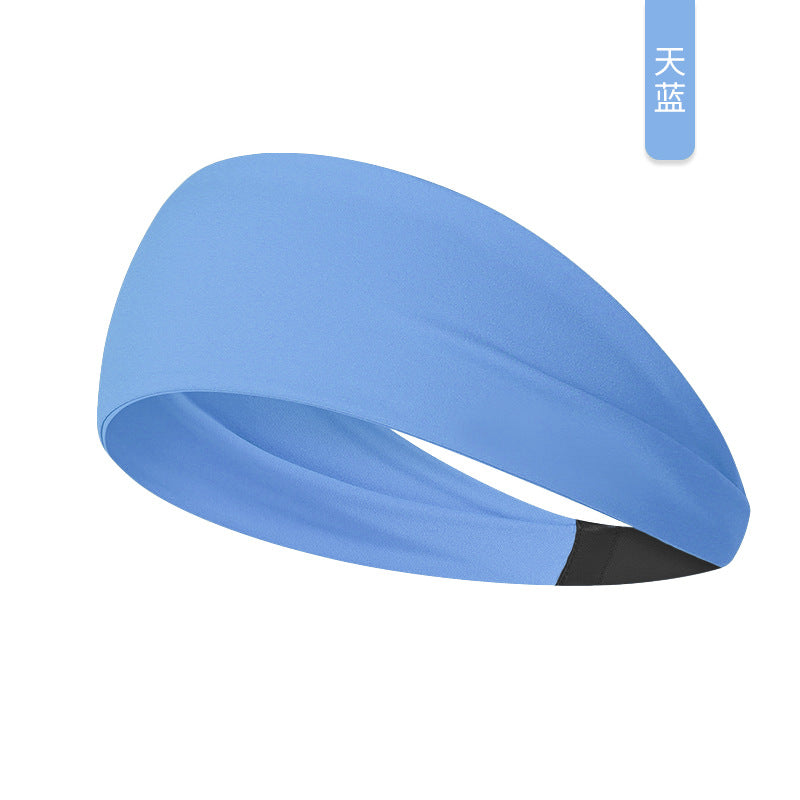 Elastic headband sports headband women's antiperspirant sweat absorption running fitness yoga bandana headband bundle headband women's wide brim
