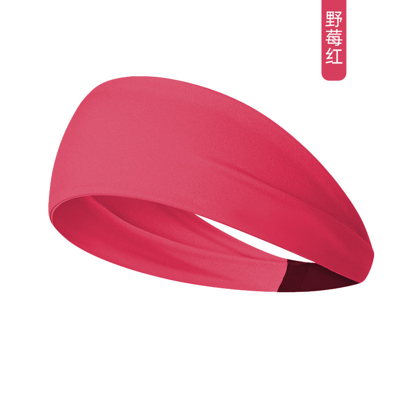 Elastic headband sports headband women's antiperspirant sweat absorption running fitness yoga bandana headband bundle headband women's wide brim