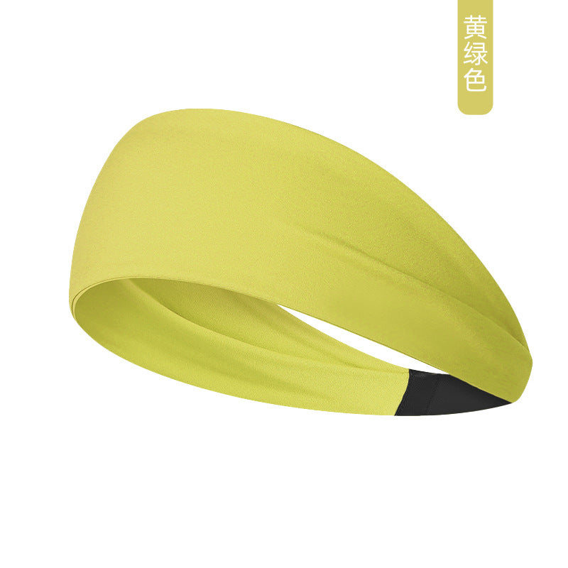 Elastic headband sports headband women's antiperspirant sweat absorption running fitness yoga bandana headband bundle headband women's wide brim