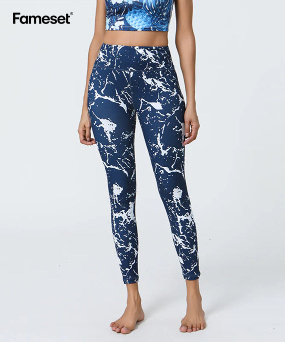 High Support Printed Yoga Leggings with Long-Lasting Non-Shifting Prints, Elastic Comfort for Fitness Enthusiasts