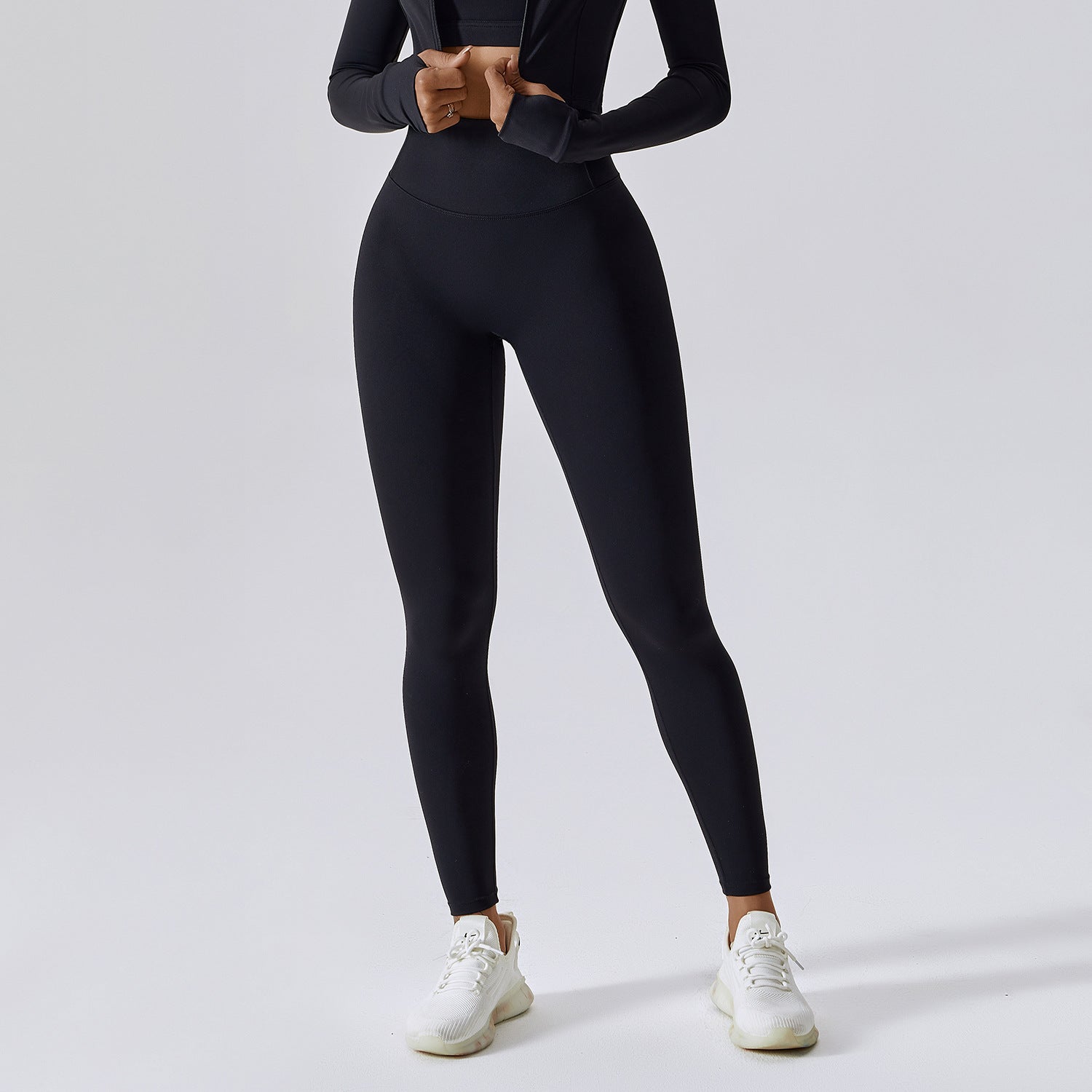 Running nude quick-drying fitness pants breathable outer wear tight sports pants high waist hip lift yoga pants women