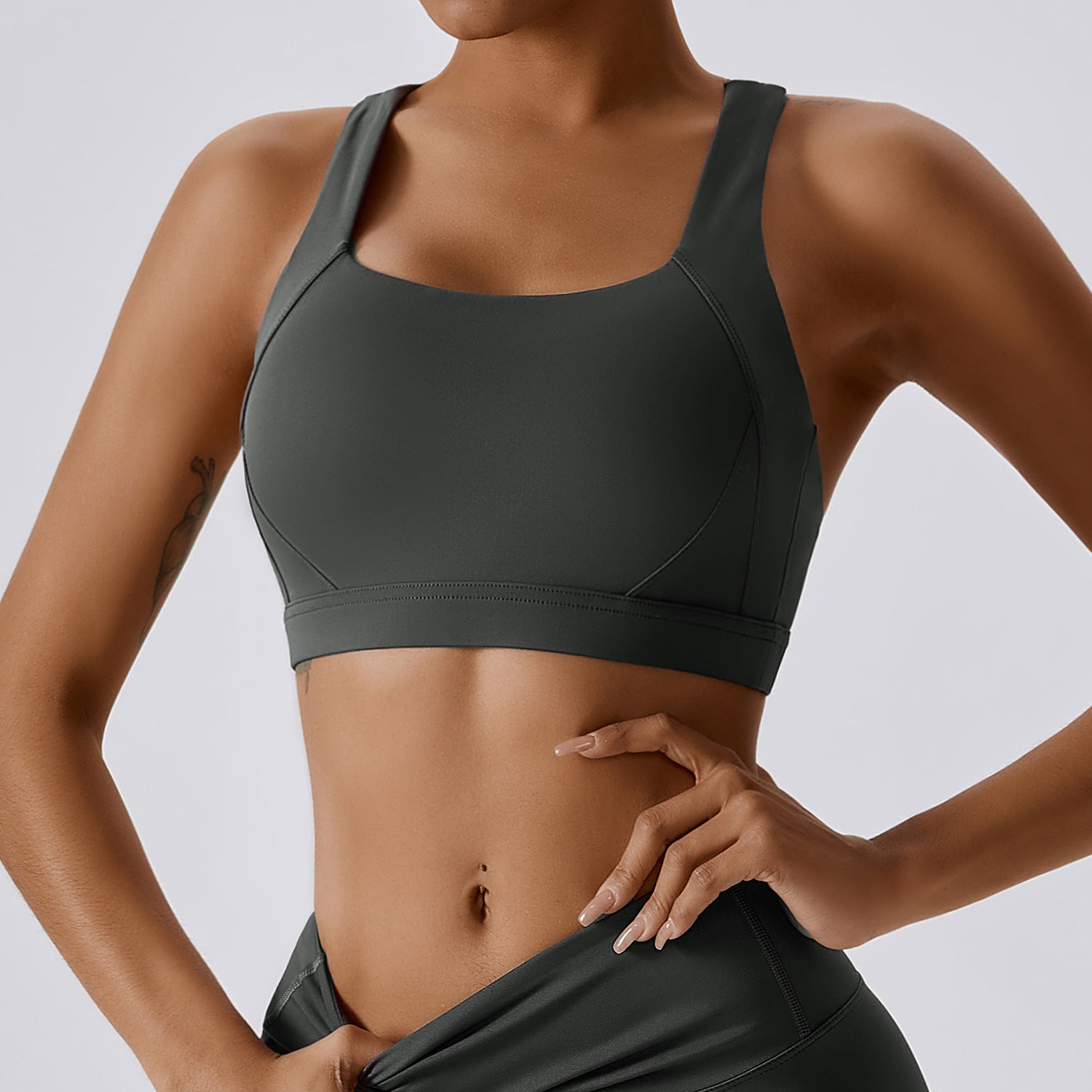 Tight Yoga Vest Sports Bra Shockproof High Intensity Pilates Running Outdoor Fitness Wear