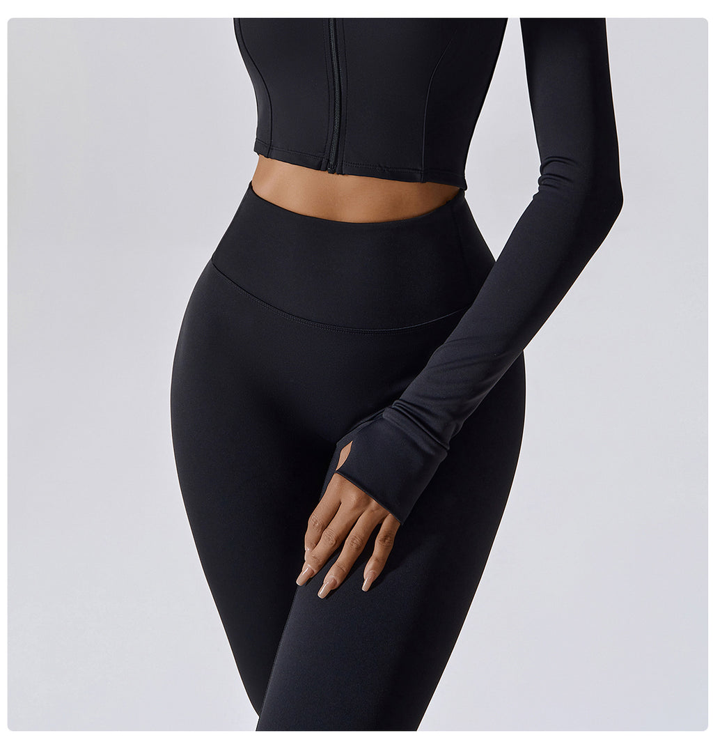 Running nude quick-drying fitness pants breathable outer wear tight sports pants high waist hip lift yoga pants women