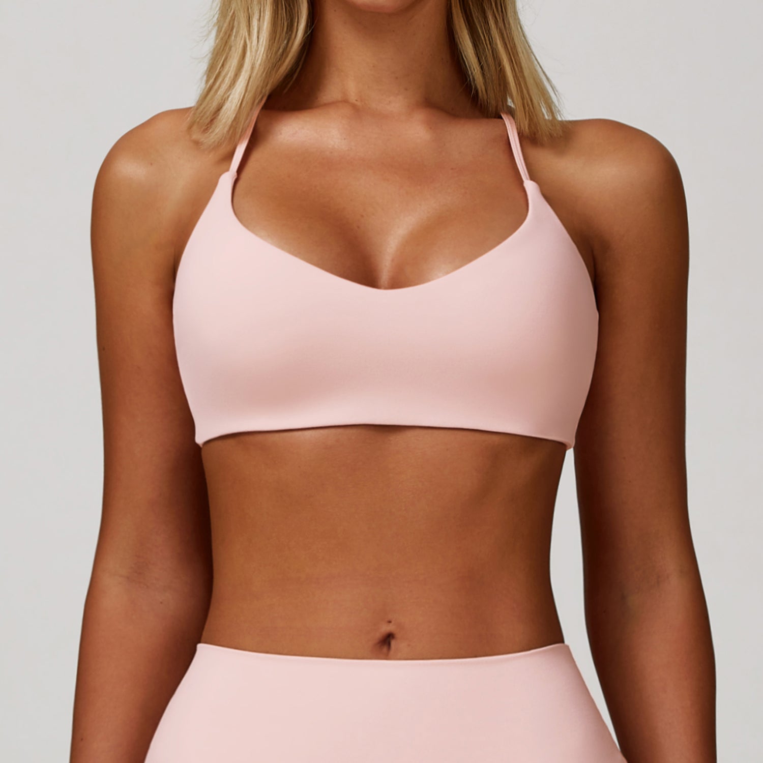 Sanded yoga bra women's tight beauty back fitness yoga clothes running exercise sports underwear
