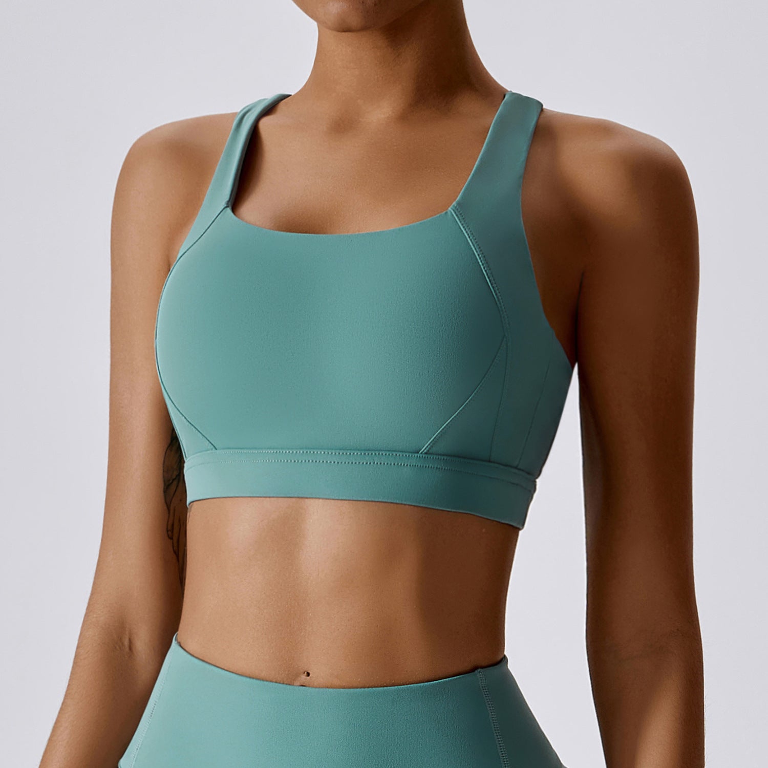 Tight Yoga Vest Sports Bra Shockproof High Intensity Pilates Running Outdoor Fitness Wear