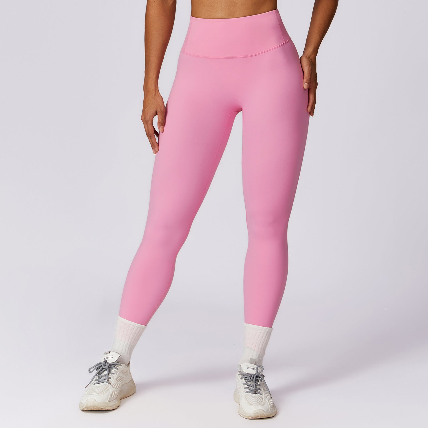 Running nude quick-drying fitness pants breathable outer wear tight sports pants high waist hip lift yoga pants women
