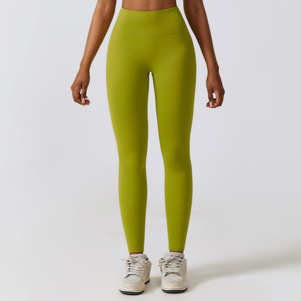 Running nude quick-drying fitness pants breathable outer wear tight sports pants high waist hip lift yoga pants women
