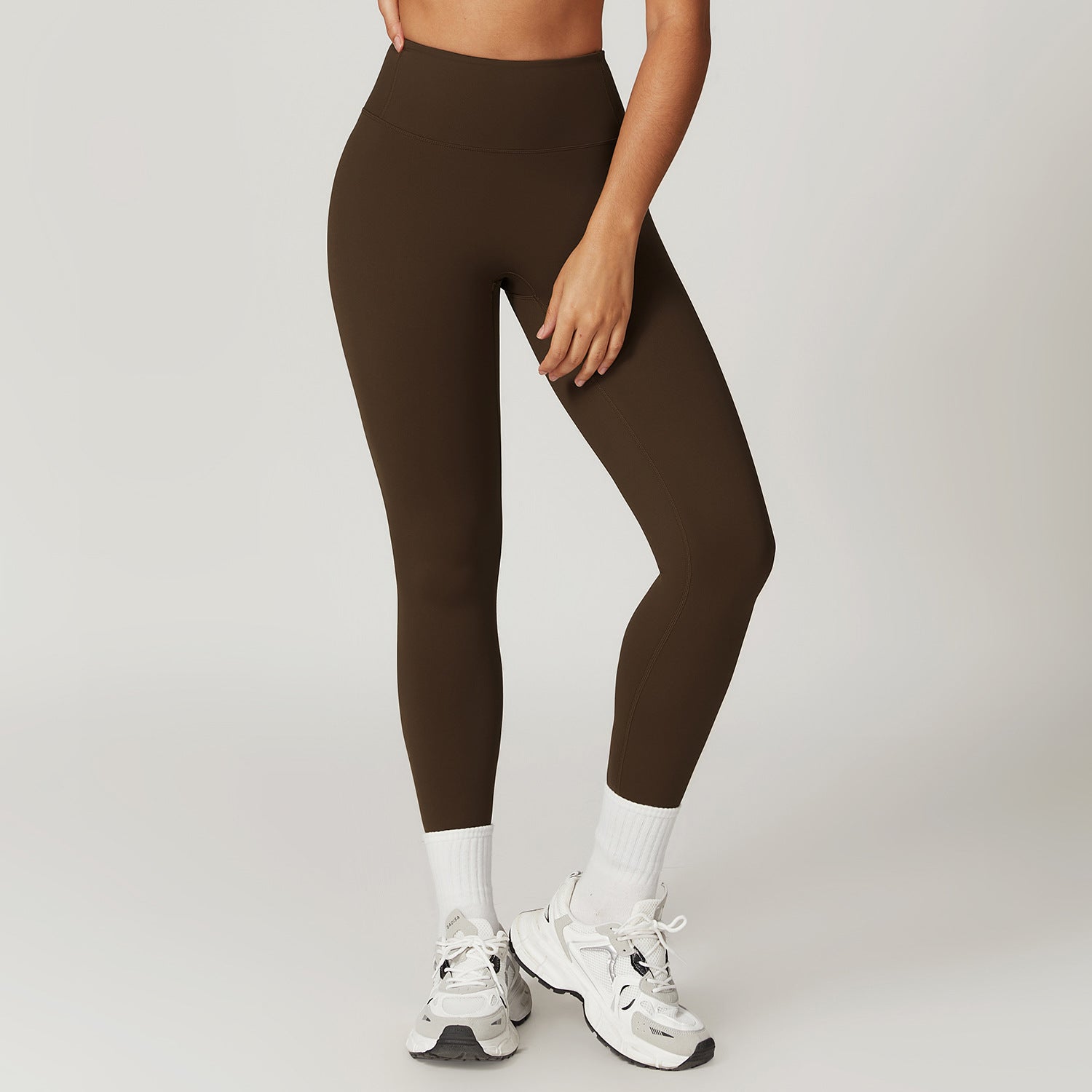 Running nude quick-drying fitness pants breathable outer wear tight sports pants high waist hip lift yoga pants women