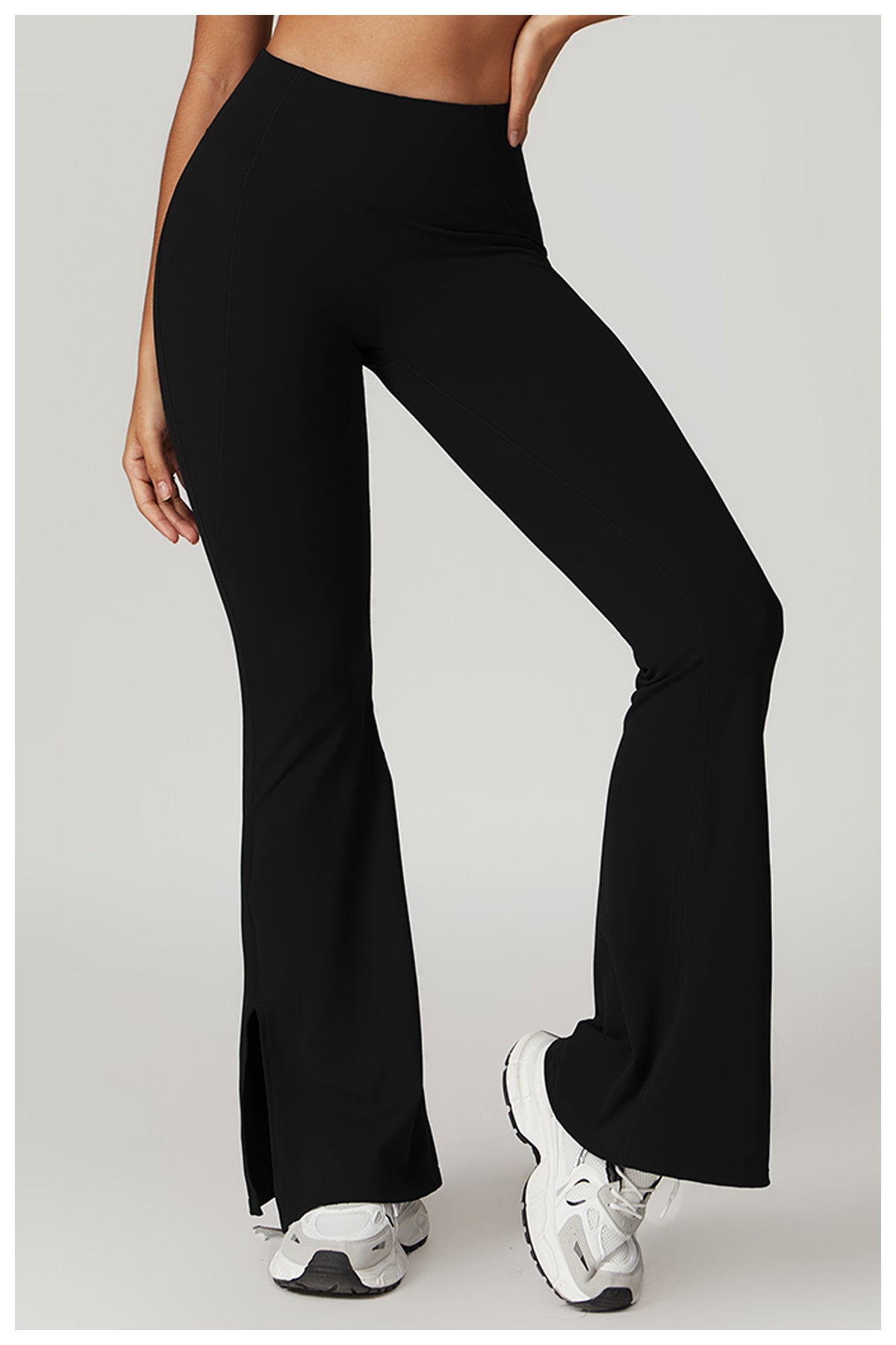 High-waisted wide-leg bootcut yoga pants for fitness and exercise