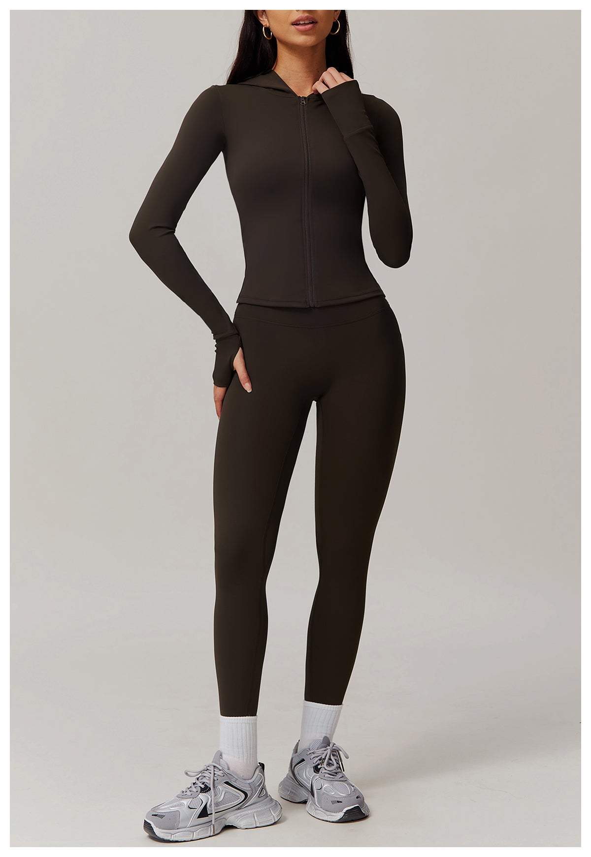 Quick-drying tight yoga pants, brushed tummy-control and hip-lifting high-waisted fitness pants, outdoor running sports pants