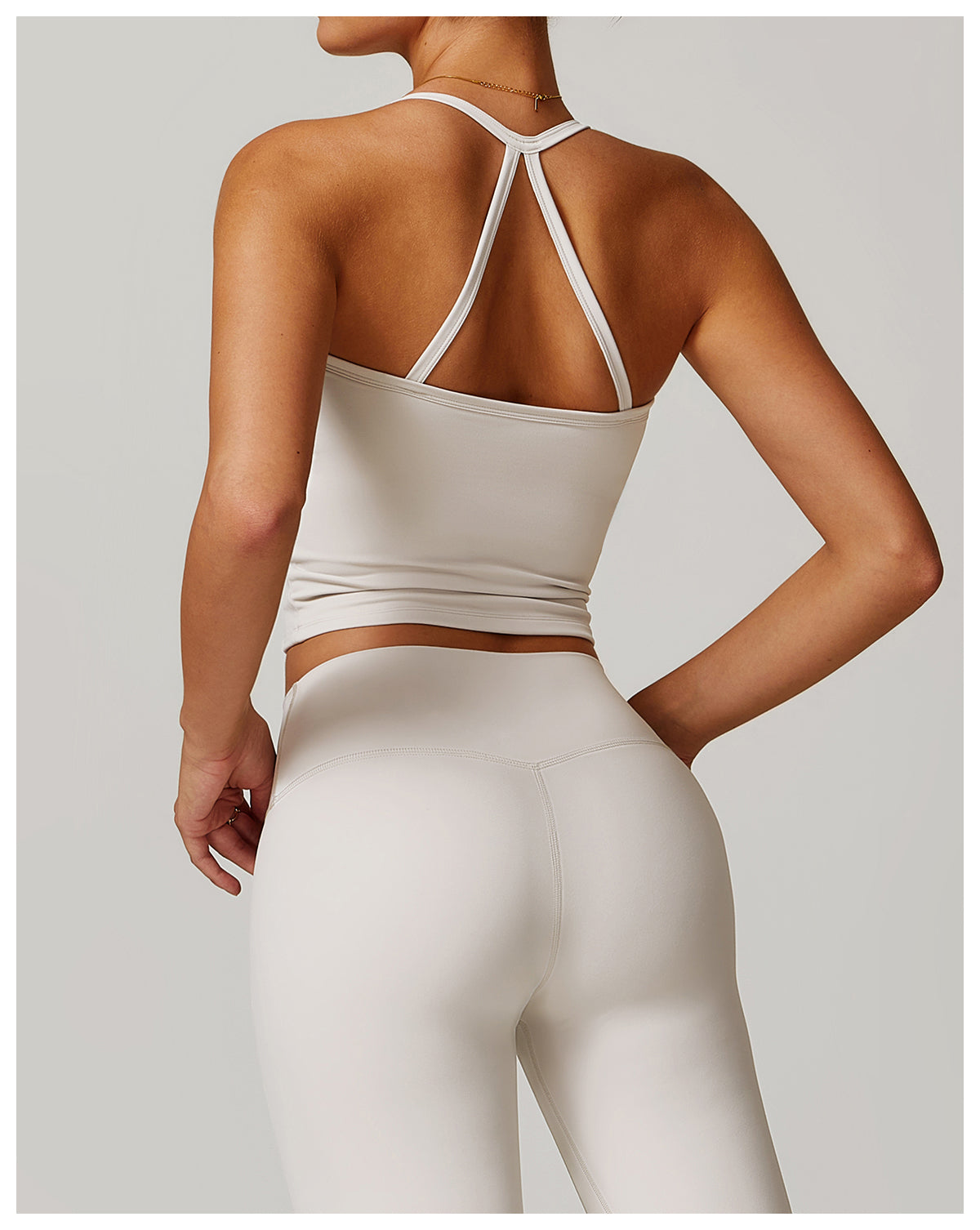 Brushed back yoga vest quick-drying fitness top outer wear running sports vest