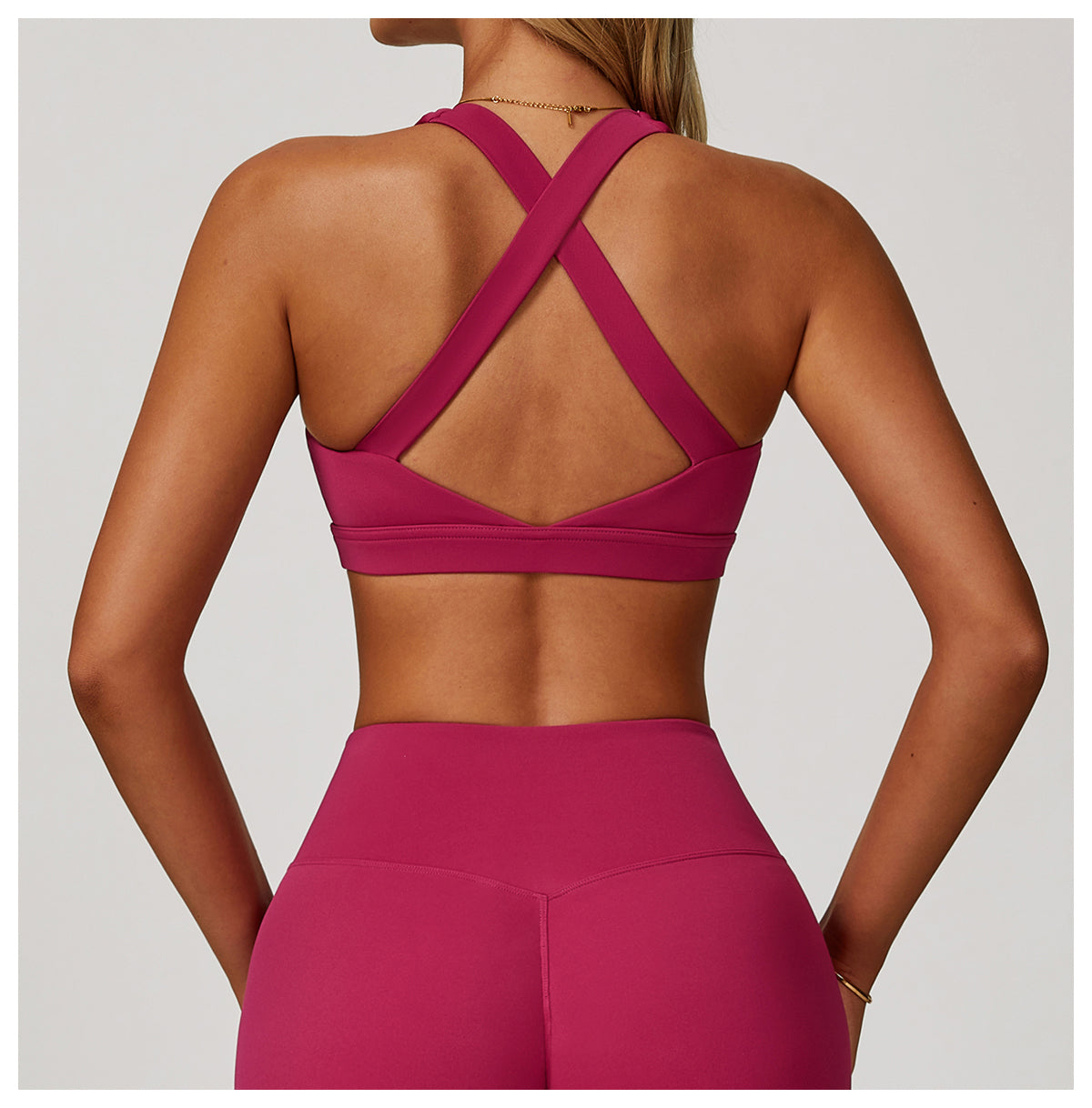 Tight Yoga Vest Sports Bra Shockproof High Intensity Pilates Running Outdoor Fitness Wear