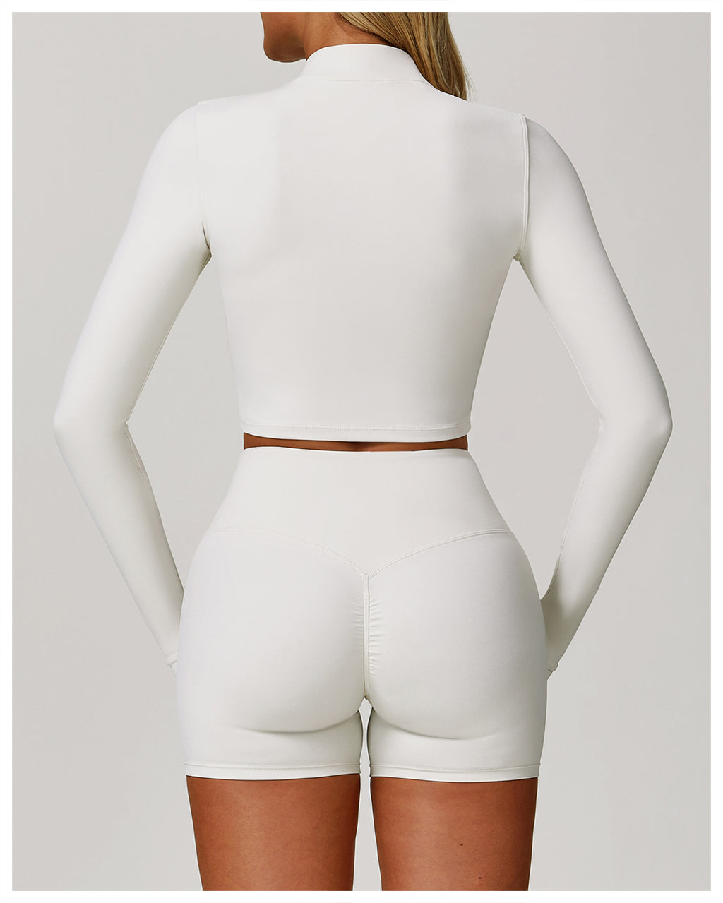 Zipper outdoor running sports yoga jacket slim fitness long sleeve jacket girls quick-drying yoga clothes