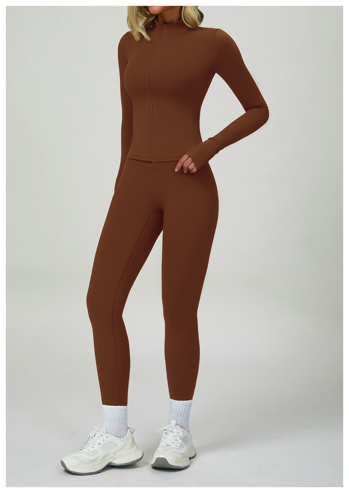 High waist hip lift fitness pants women's tight outdoor cycling sports running pants breathable quick-drying nude yoga pants