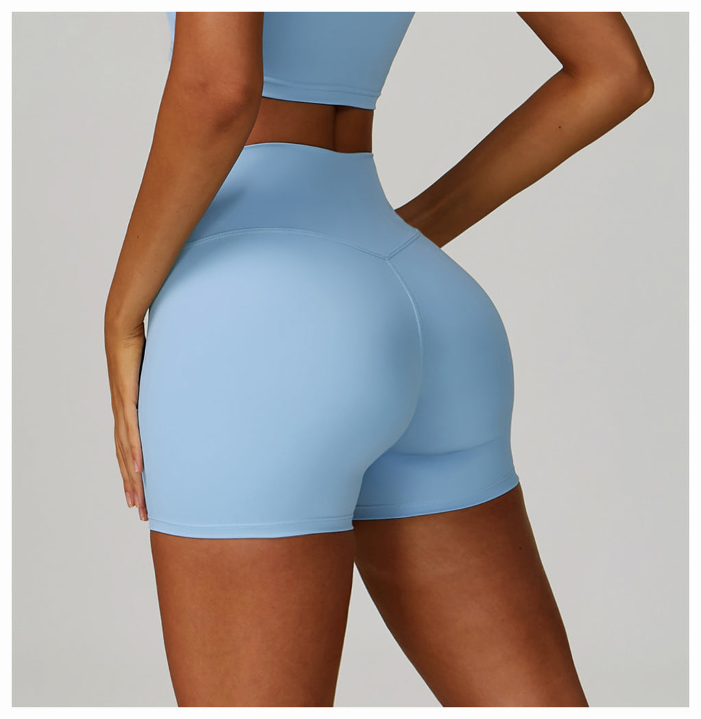 Yoga shorts tight high waist quick-drying outdoor sports shorts women's casual running fitness clothes