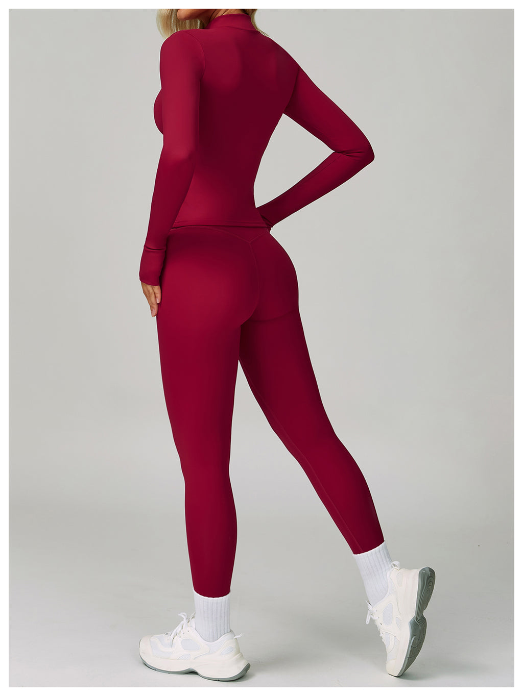 High waist hip lift fitness pants women's tight outdoor cycling sports running pants breathable quick-drying nude yoga pants