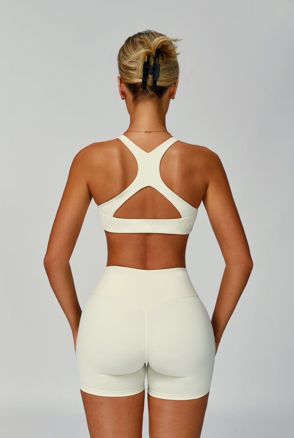 Environmentally friendly recycled sports bra hollow back tight sports vest women's high-intensity yoga bra 2029