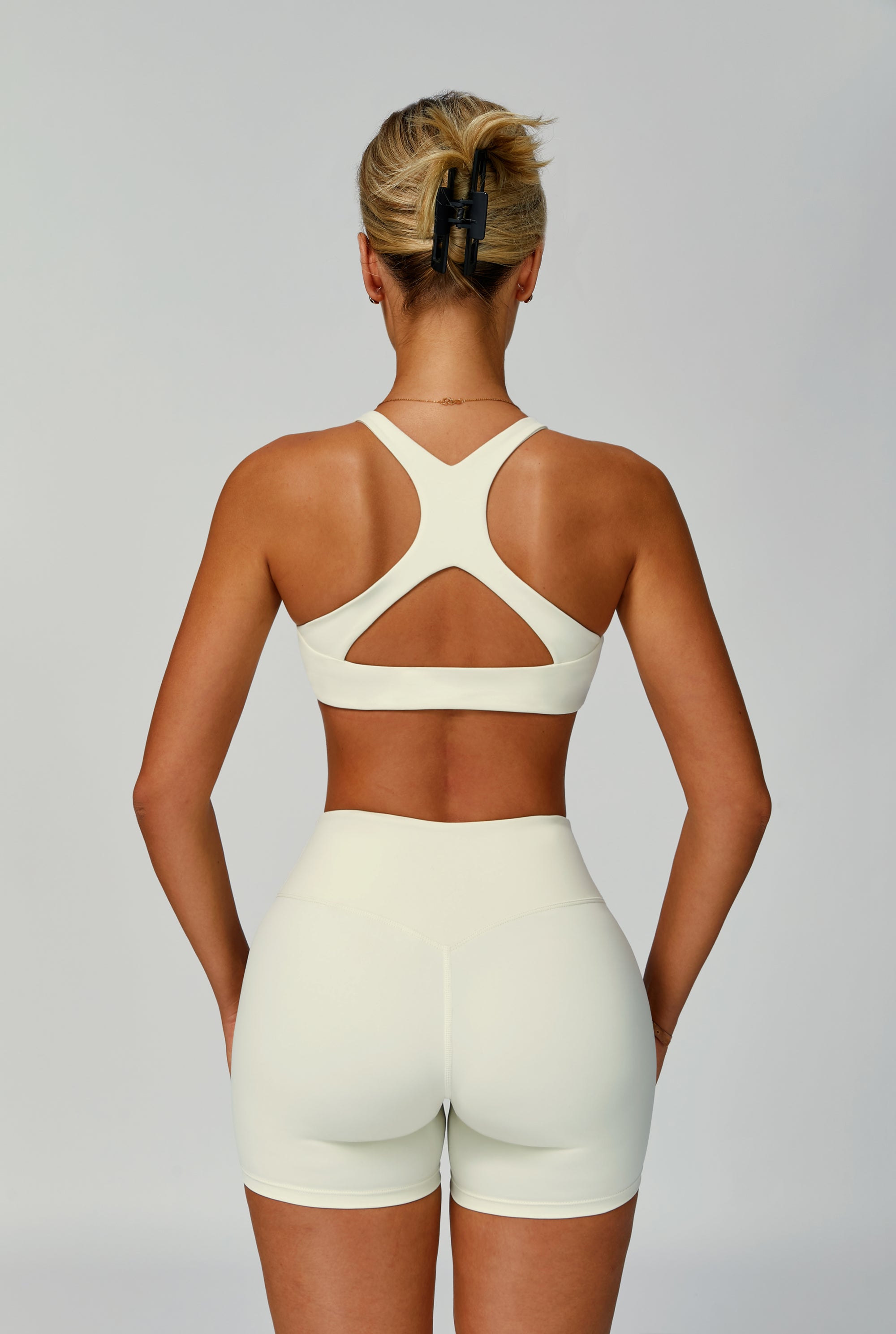 Environmentally friendly recycled sports bra hollow back tight sports vest women's high-intensity yoga bra 2029
